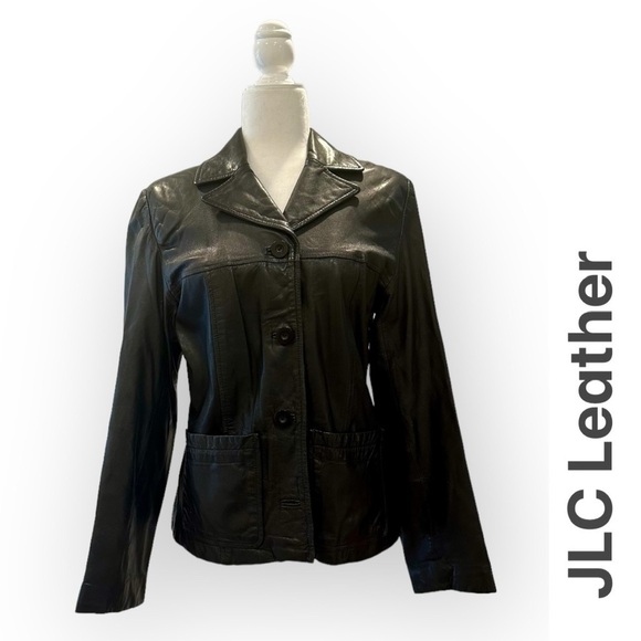 JLC Jackets & Blazers - Vintage‎ JLC Genuine Leather Jacket, Size S, MSRP $250